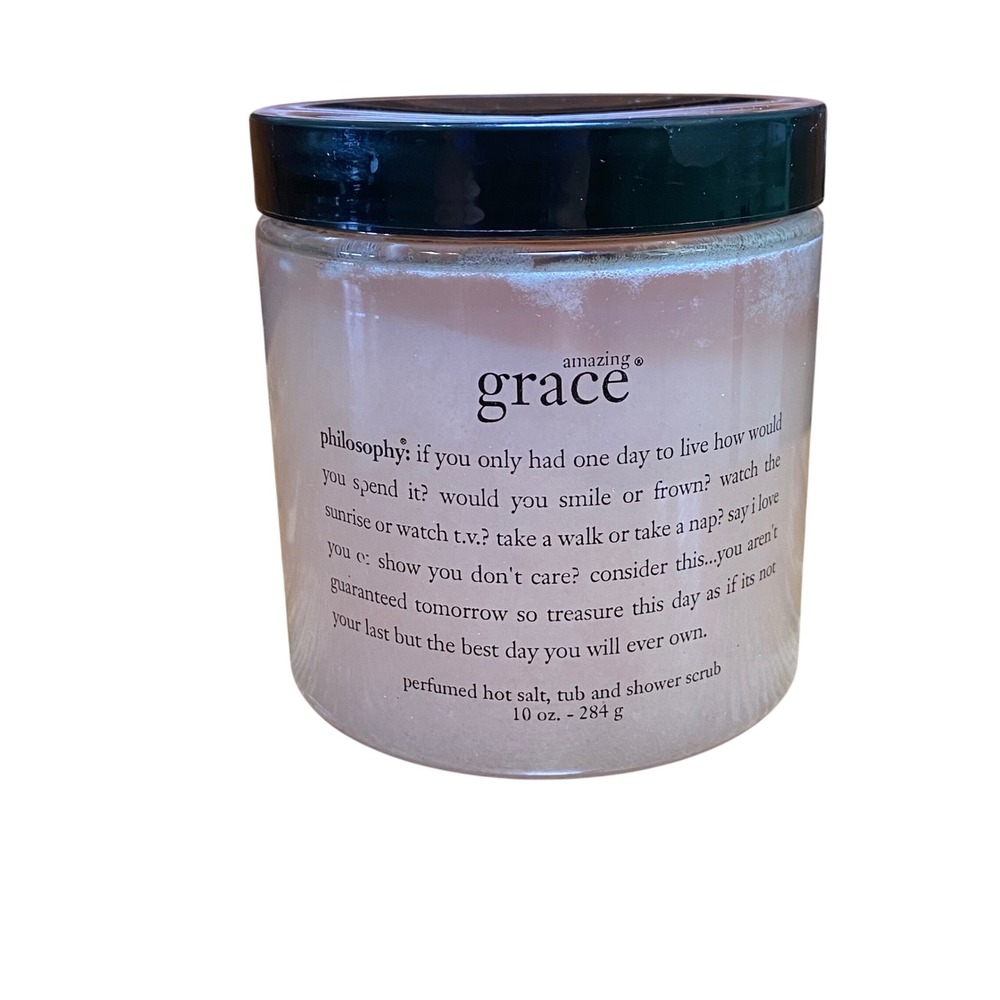Philosophy Amazing Grace Perfumed Hot Salt Tub and Shower Scrub 10oz 284g New